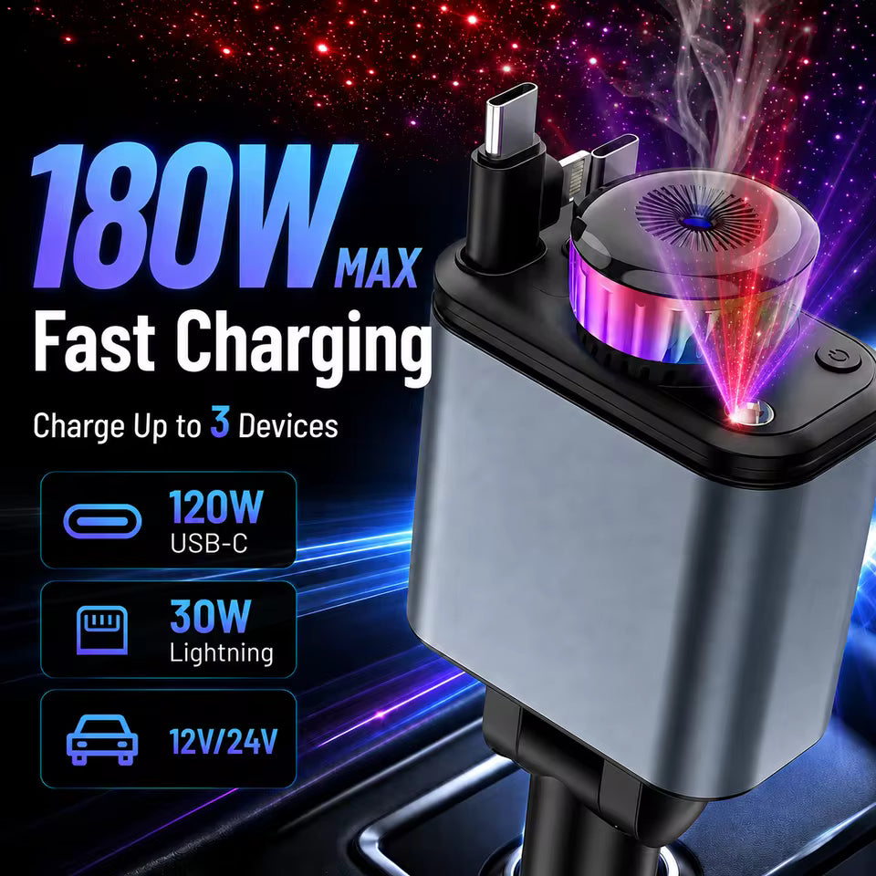 Fast Car Charger with Star light